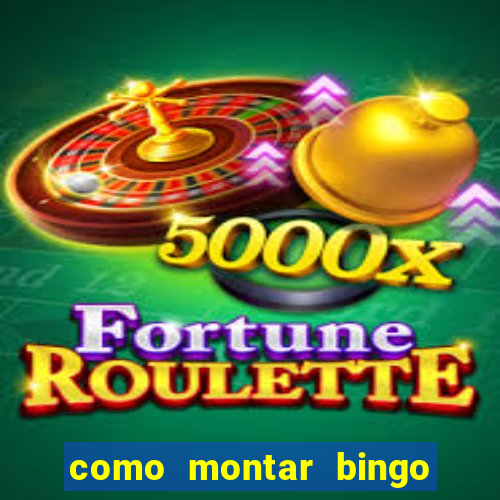 como montar bingo brinquedos toia